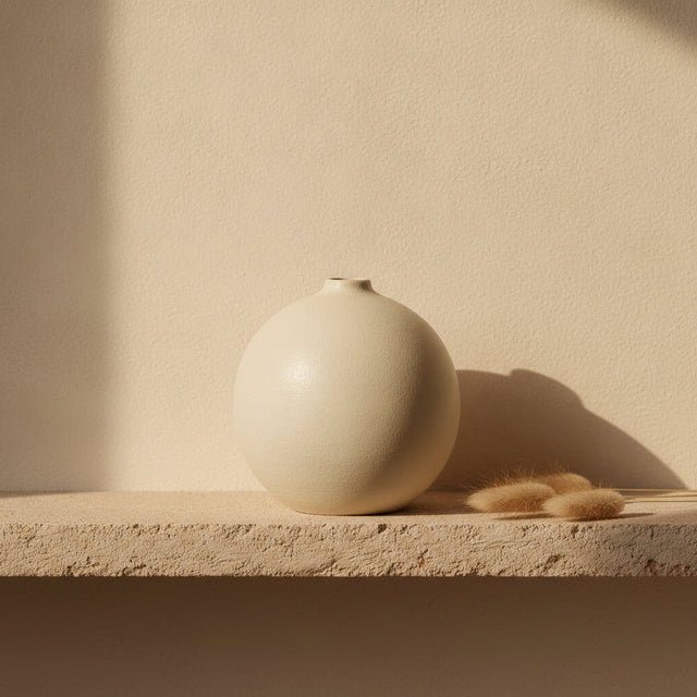 Vaso Luna — grès smaltato opaco, Kaya Deco